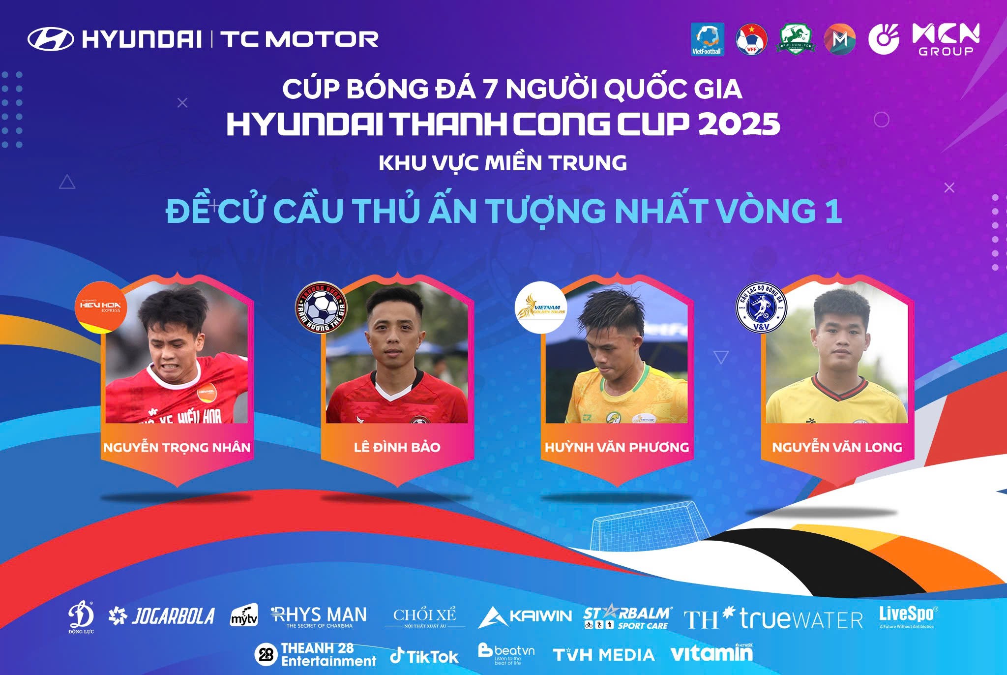 Bình chọn cầu thủ ấn tượng nhất vòng 1 VSC-S5 KV Miền Trung